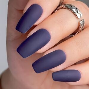 24 Pcs Matte Purple Nails BUY ONE GET ONE FREE